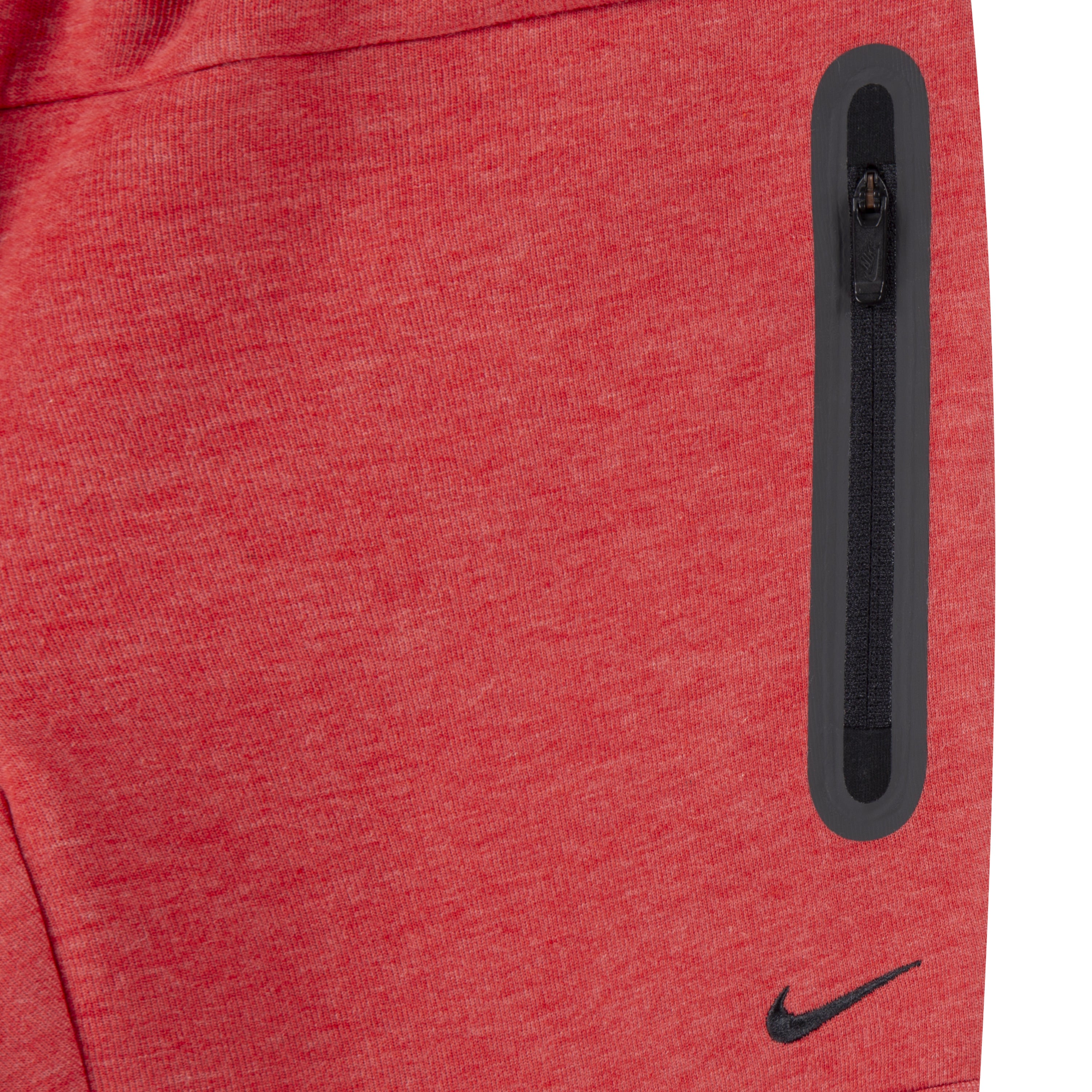 NIKE SPORTSWEAR TODDLERS' TECH FLEECE FULL ZIP LIGHT UNIVERSITY HEATHER RED HOODIE & JOGGER SET (SIZE 2T-4T)