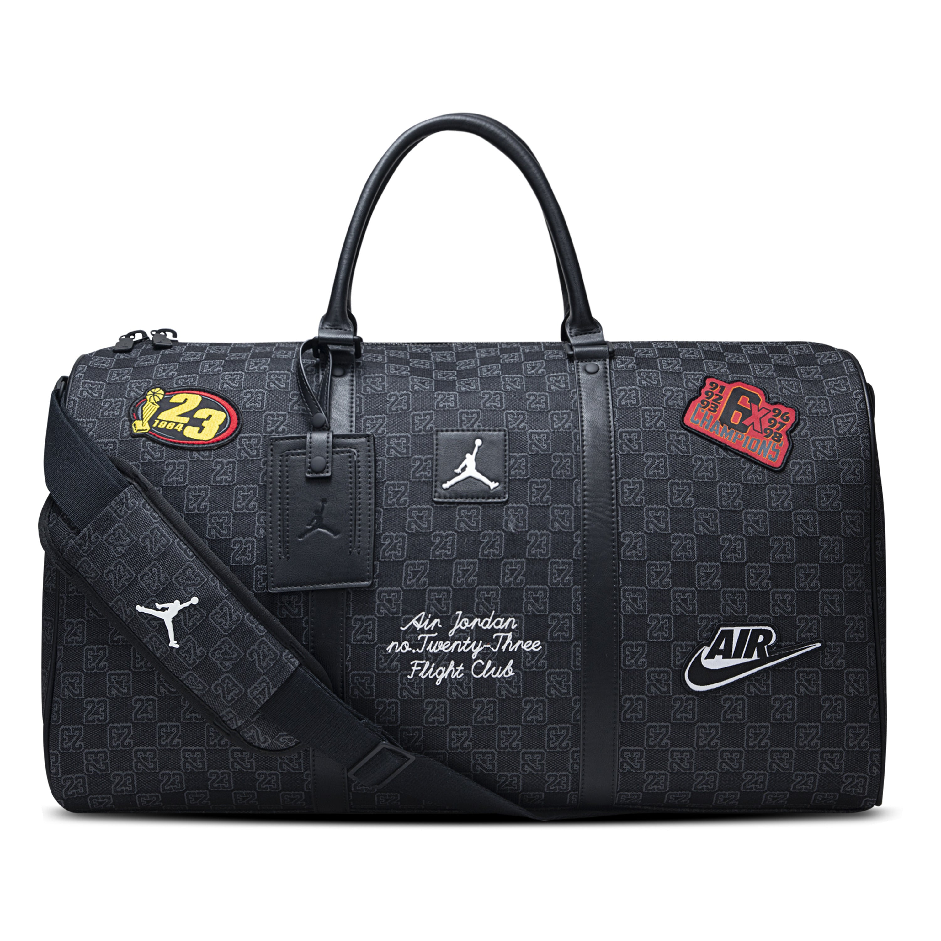 JORDAN MONOGRAM BLACK DUFFEL BAG