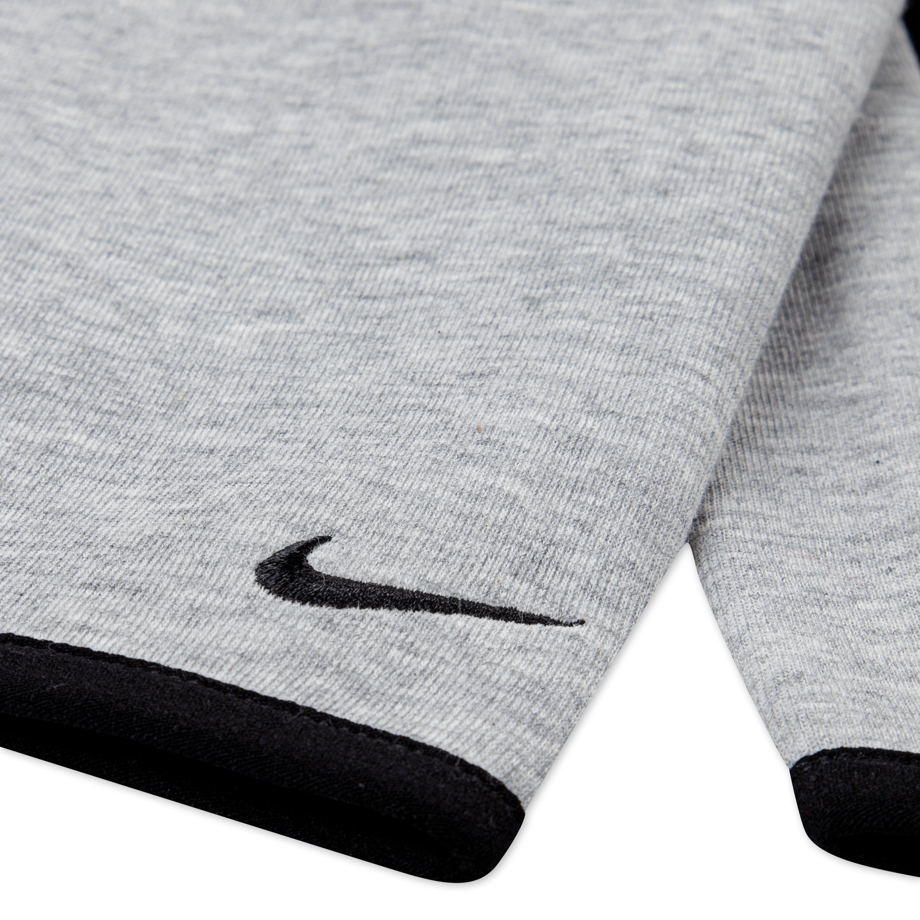NIKE SPORTSWEAR TODDLERS' TECH FLEECE FULL ZIP BLACK & GREY HOODIE & JOGGER SET (SIZE 2T-4T)