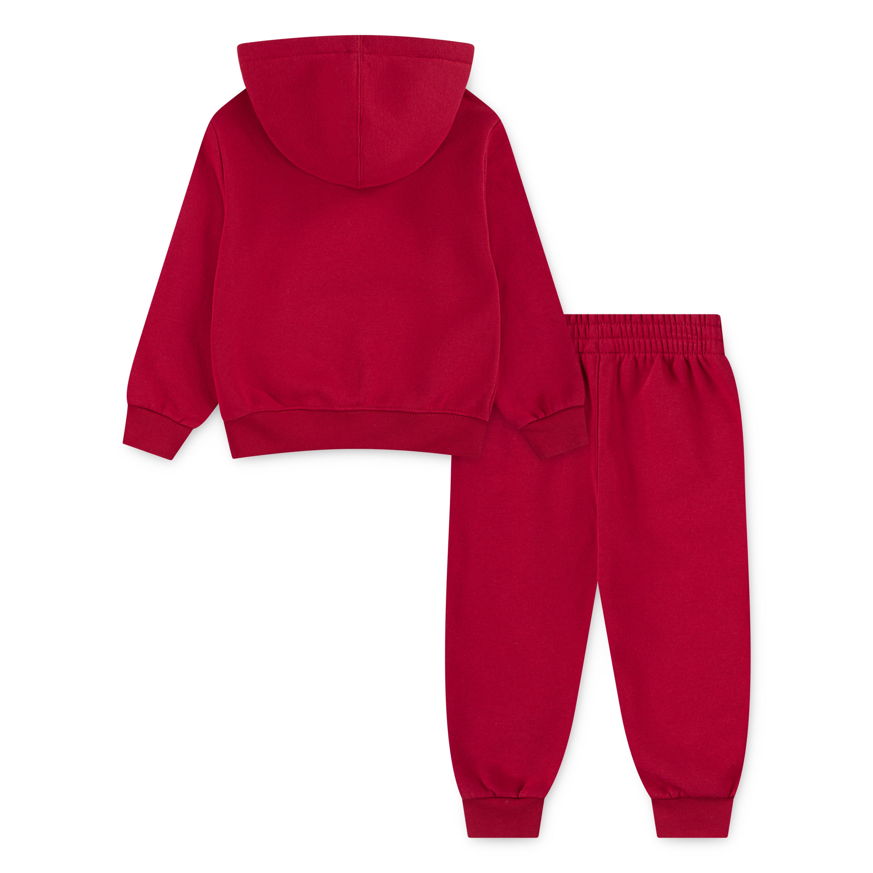 JORDAN TODDLER BOYS' MJ BROOKLYN FLEECE 2-PIECE RED HOODIE & JOGGER SET (SIZE 2T-4T)