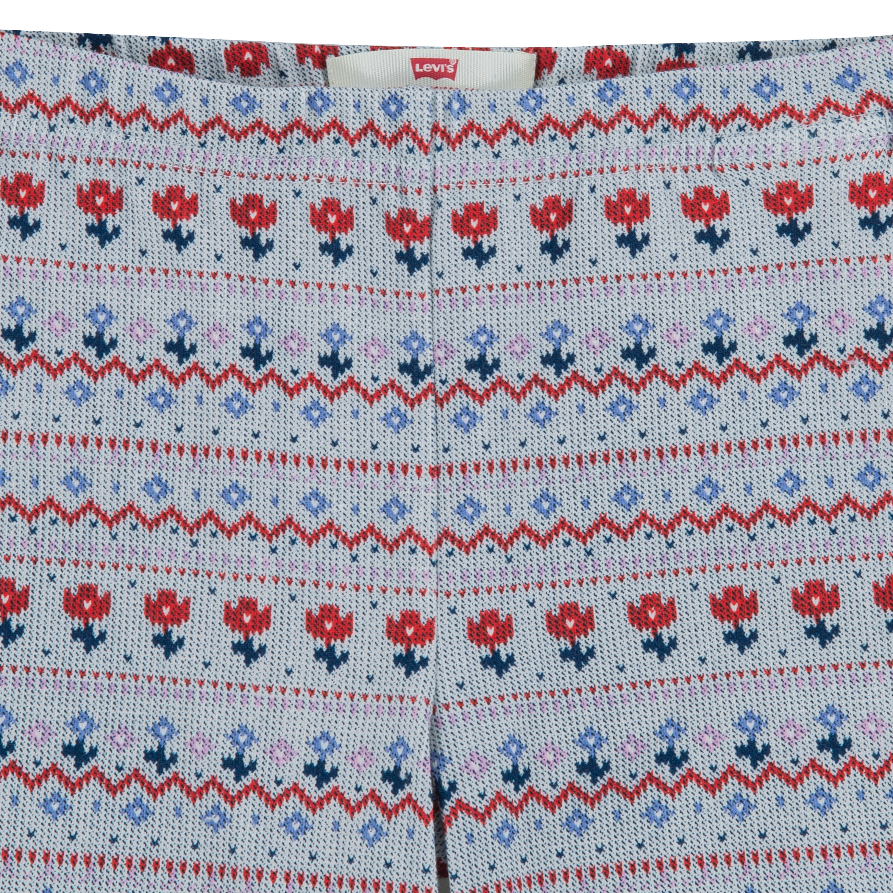 LEVI'S LITTLE GIRLS' 2 PIECE KENTUCKY KNIT TOP & BOTTOM SET (BLUE SIZE 4-6X)