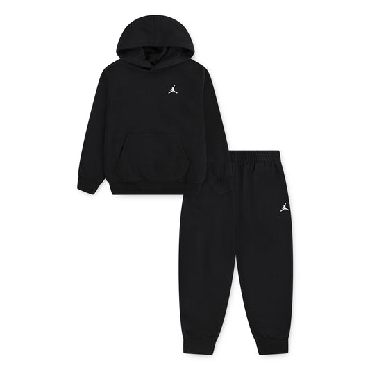 JORDAN TODDLER BOYS' MJ BROOKLYN FLEECE 2-PIECE BLACK HOODIE & JOGGER SET (SIZE 2T-4T)