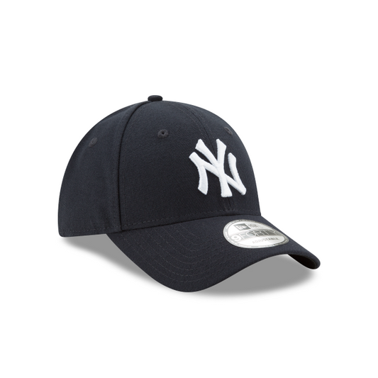 MEN'S NEW ERA MLB THE LEAGUE 9FORTY NEW YORK YANKEES NAVY BLUE & WHITE VELCRO CAP