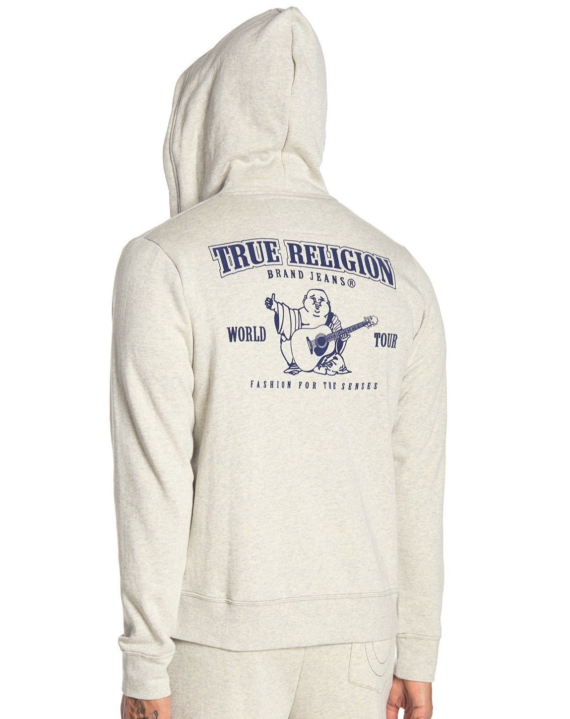 TRUE RELIGION CLASSIC LOGO ZIP UP HOODIE