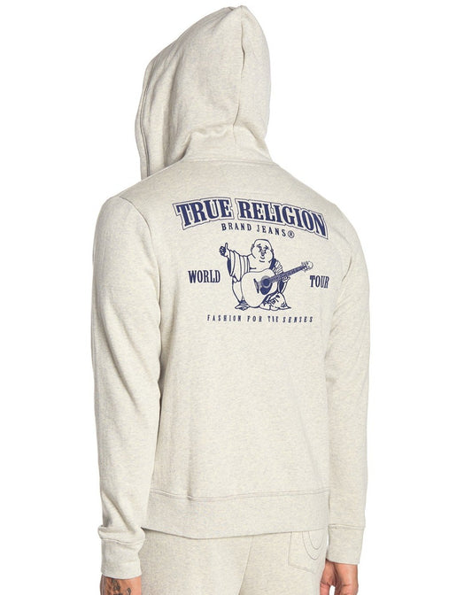 TRUE RELIGION CLASSIC LOGO ZIP UP HOODIE