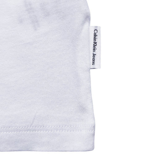 CALVIN KLEIN JEANS WOMEN'S LOGO T-SHIRT (WHITE)