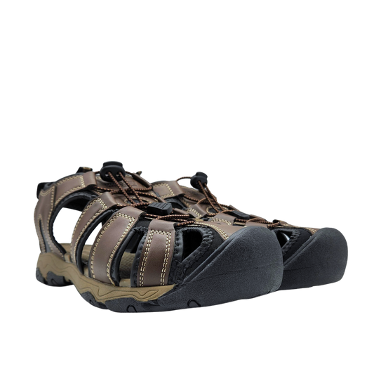 KHOMBU MEN'S RIVER SANDAL (BROWN)