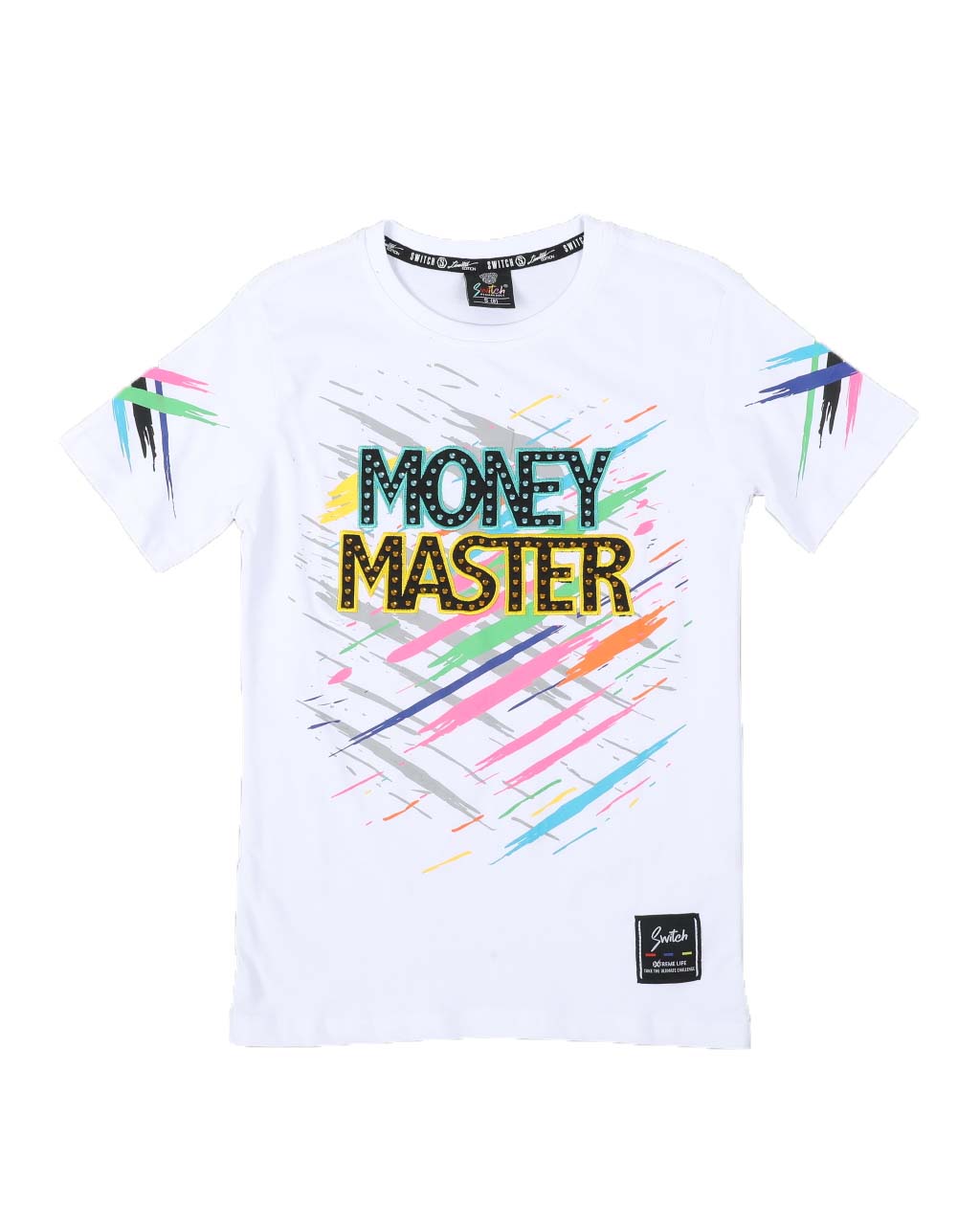 KIDS MONEY MASTER TEE(SMALL- X-LARGE) (Available in Black and White) WHITE