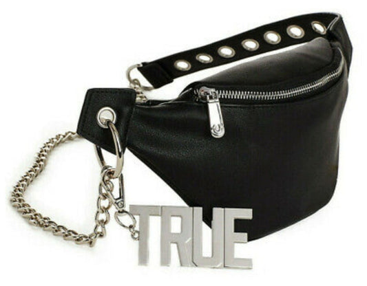 MEN'S VEGAN LEATHER TRUE RELIGION WAIST BAG