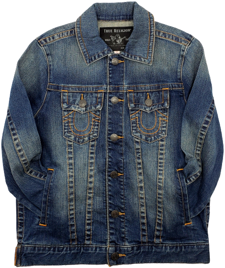 True religion deals denim jacket mens