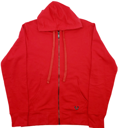 TRUE RELIGION BRAND LOGO ZIP UP HOODIE