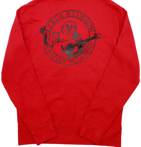 TRUE RELIGION BRAND LOGO ZIP UP HOODIE