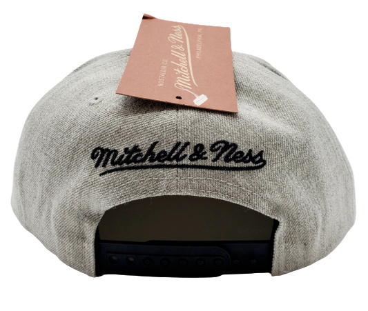 TORONTO RAPTORS RED ON GREY SNAPBACK HAT (GREY/RED)