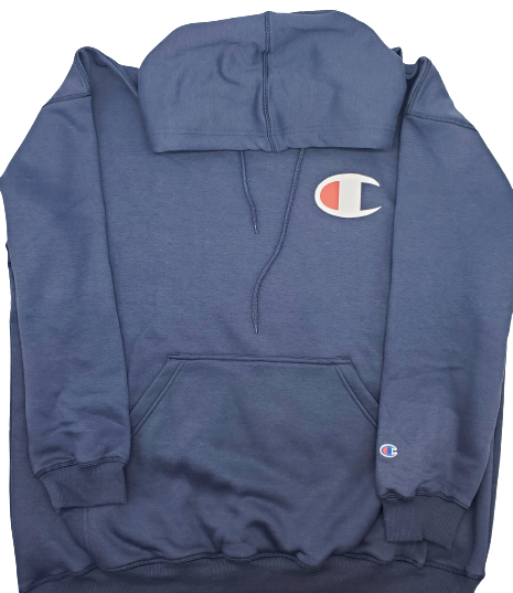 CHAMPION C PRINTED BIG&TALL HOODIE NAVY