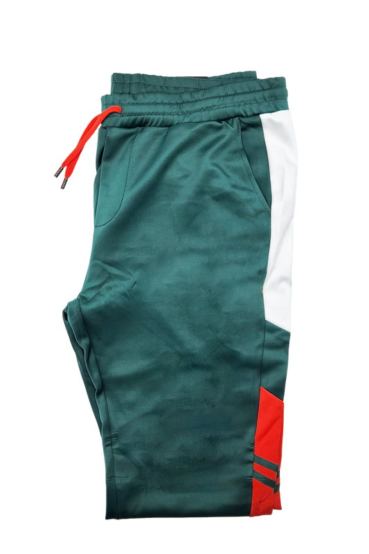 2 PCS VIP TRACKSUIT WITH HOOD (GREEN/RED/WHITE)