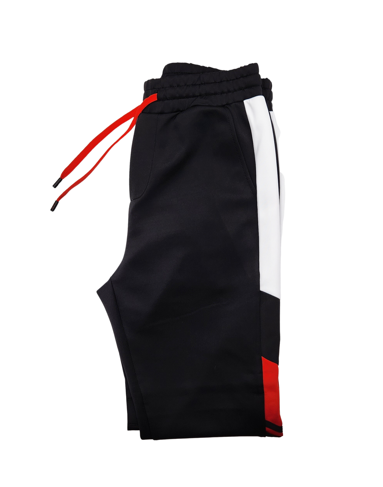 2 PCS VIP TRACKSUIT WITH HOOD (BLACK/RED/WHITE)