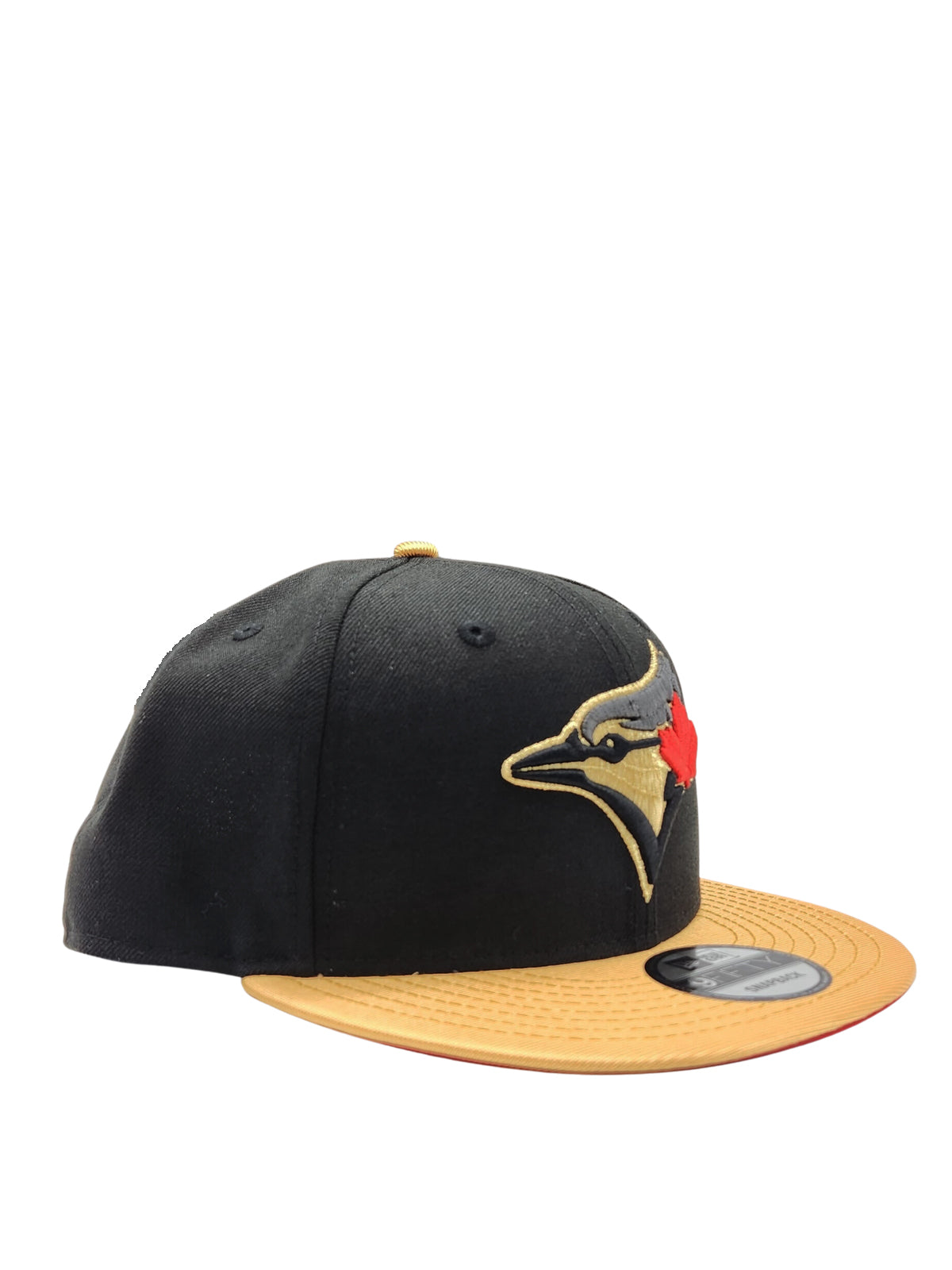 9FIFTY NEW ERA MEN'S MLB TORONTO JAYS BLACK/METALLIC GOLD SNAPBACK HAT