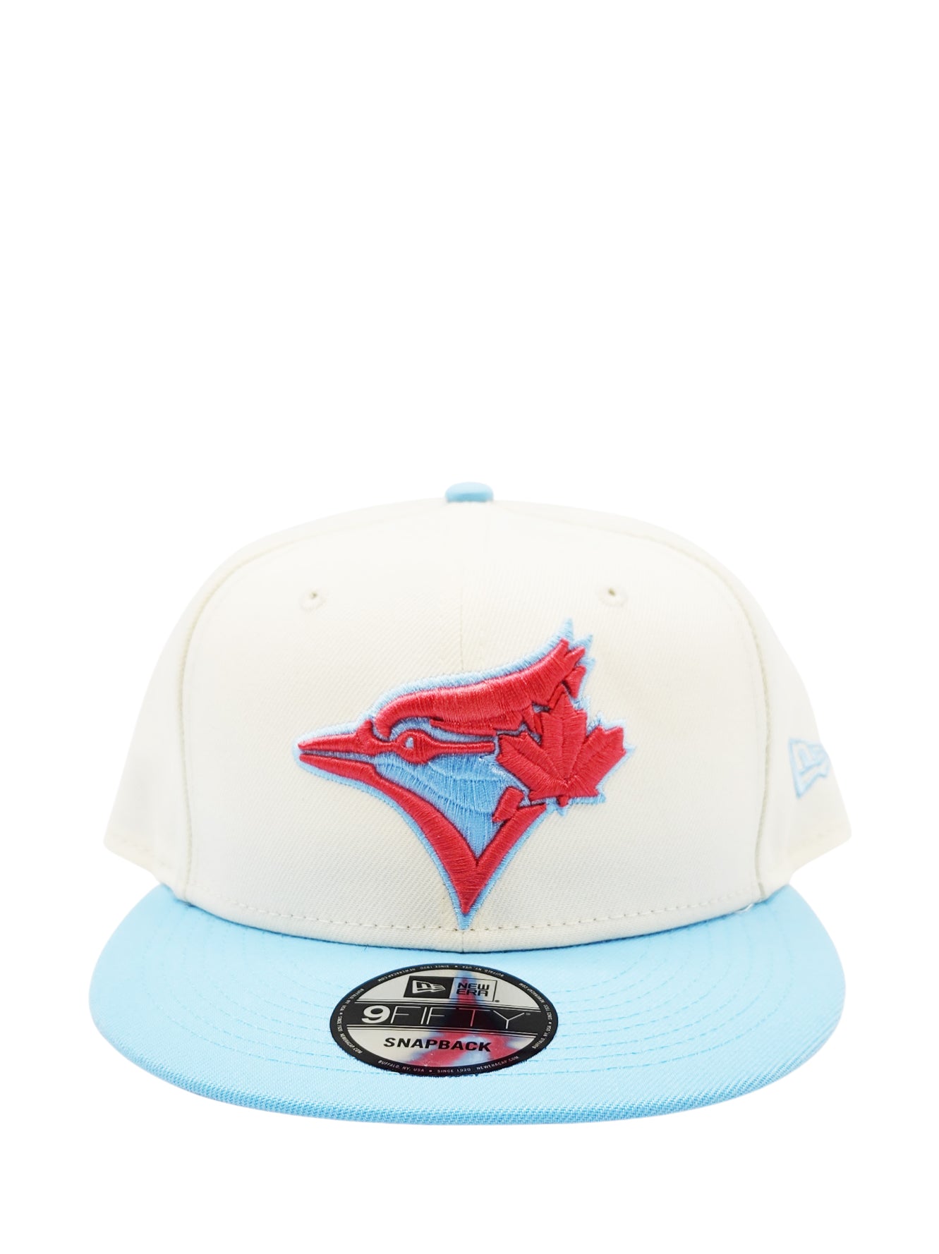 NEW ERA 9FIFTY TORONTO BLUE JAYS BLACK WITH BLUE LEAF SNAPBACK HAT