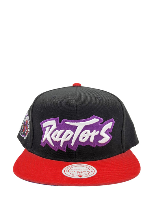 TORONTO RAPTORS HWC SATIN RELOAD SNAPBACK (BLACK & RED)