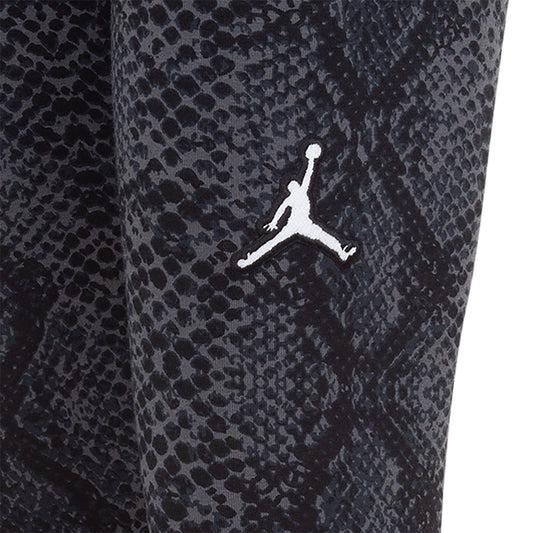 JORDAN GIRLS' HOODIE AND LEGGINGS BLACK/GREY SET