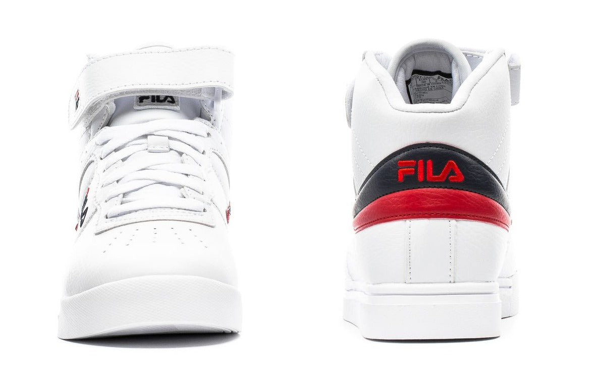 FILA KIDS VULC 13 HIGH TOP SHOES (Available in White/Navy and White Color)
