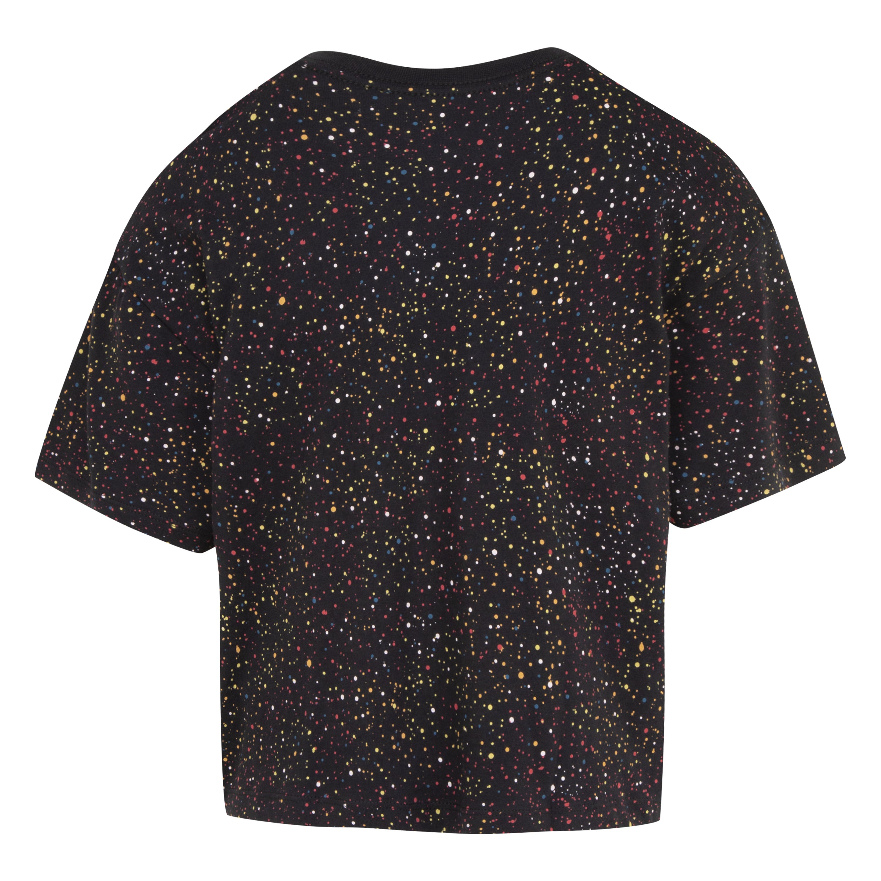 JORDAN GIRLS' MIX COLOR ALL OVER PRINT T-SHIRT (BLACK)