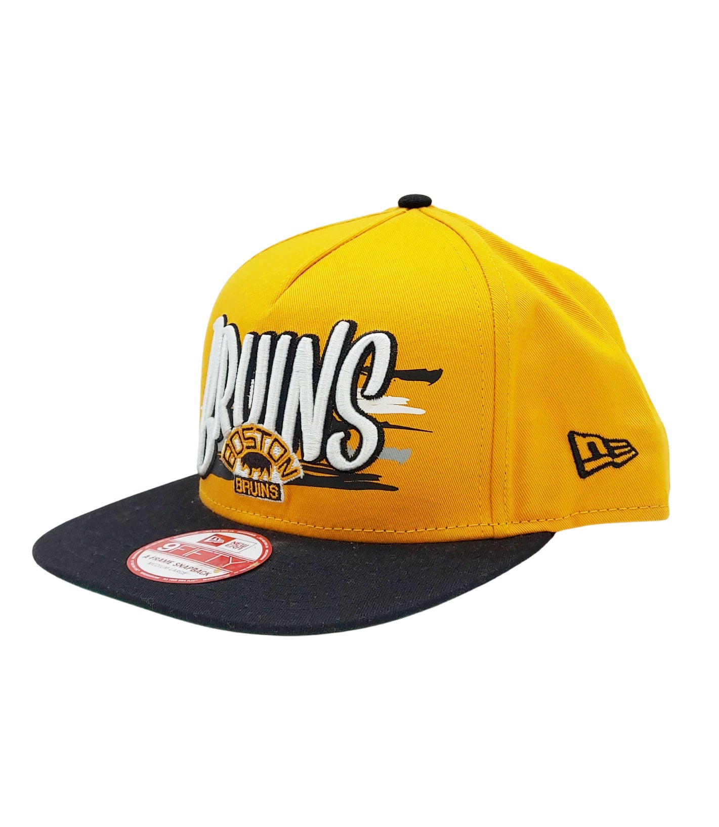 BOSTON BRUINS NEW ERA YELLOW/BLACK SNAPBACK HAT