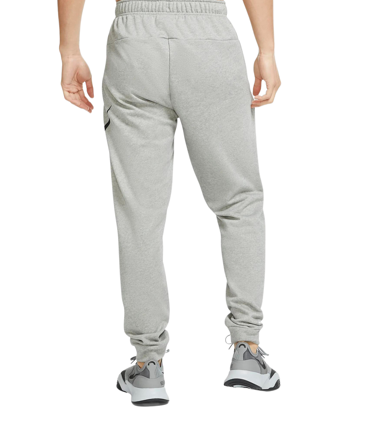 NIKE MEN'S DRI-FIT TAPERED TRAINING PANTS (GREY)