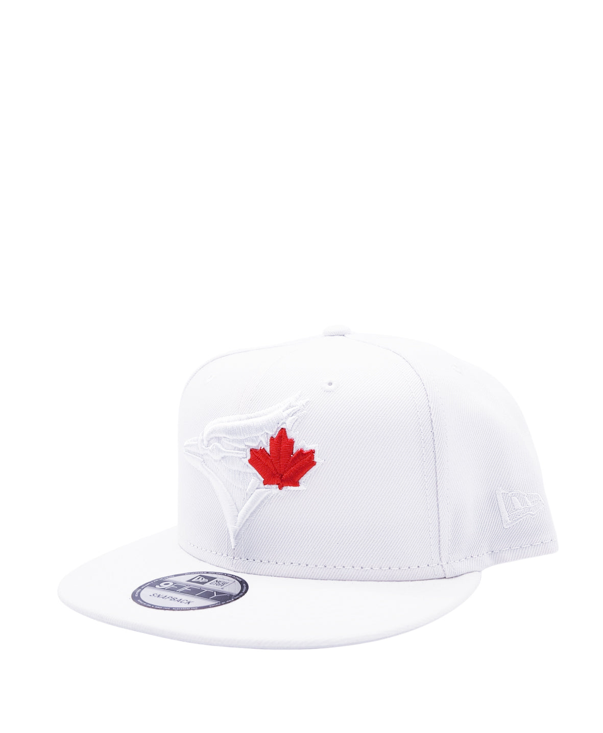 NEW ERA 9FIFTY TORONTO BLUE JAYS WHITE WITH RED LEAF SNAPBACK HAT