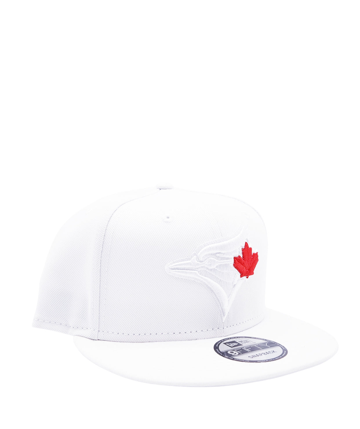 NEW ERA 9FIFTY TORONTO BLUE JAYS WHITE WITH RED LEAF SNAPBACK HAT