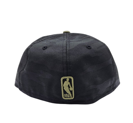 5950 NEW ERA NBA TORONTO RAPTORS BLACK/OLIVE CAMO FITTED HAT