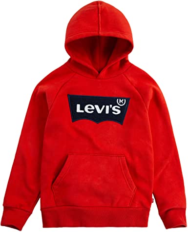 LEVI'S CHILI PEPPER CHENILLE BATWING KID'S PULLOVER (SMALL-LARGE) RED