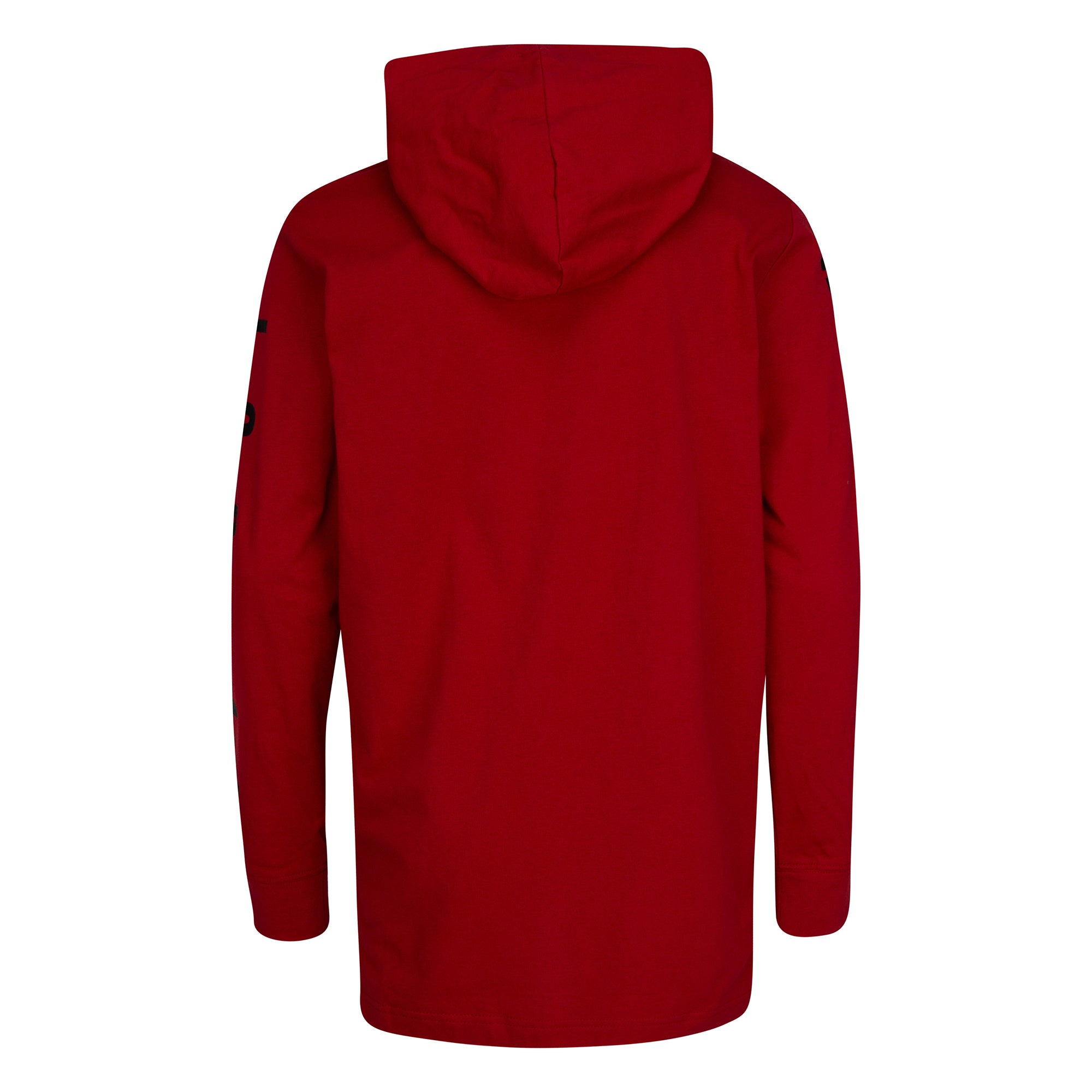 LONG SLEEVES HOODED KIDS TOP (RED)