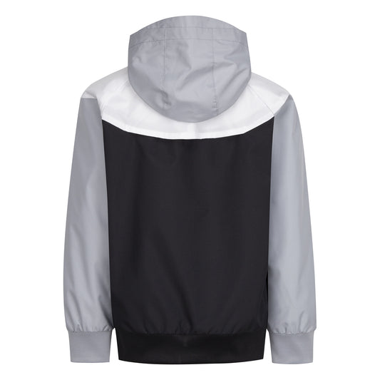 NIKE KIDS' SPORTSWEAR WINDRUNNER BLACK/WHITE JACKET