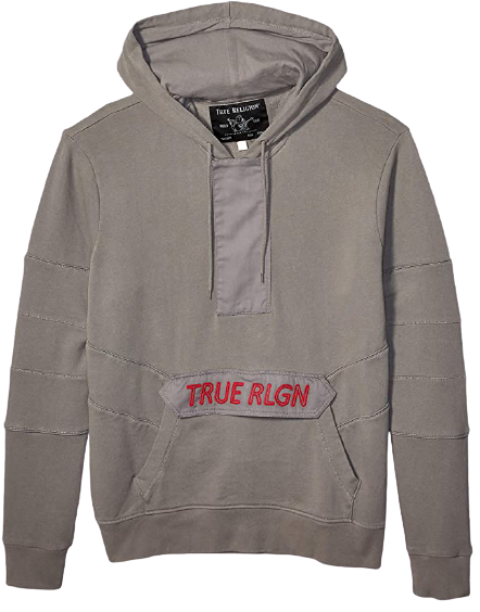 HALF ZIP FLAP HOODIE WITH POCKET