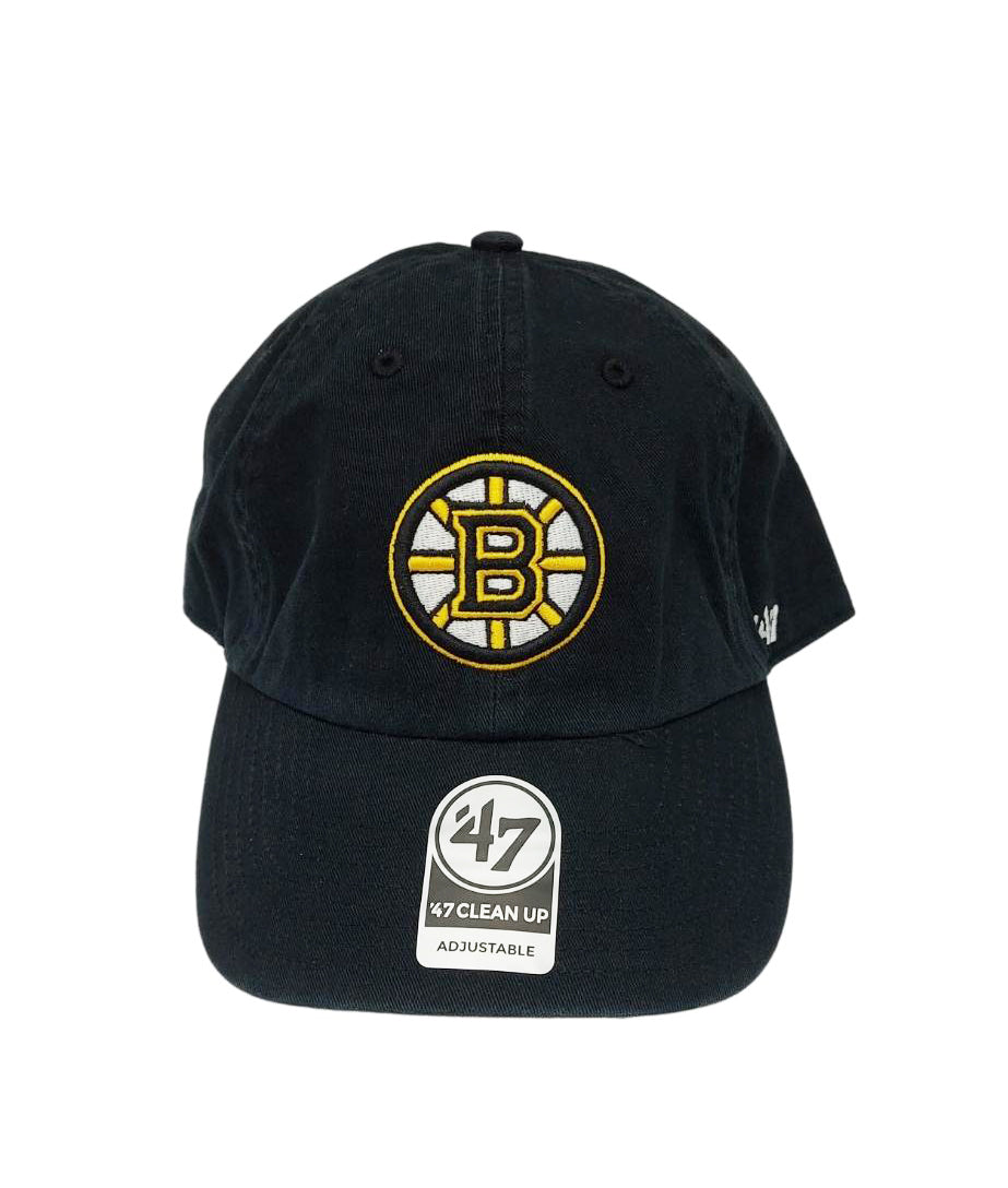 MEN'S BOSTON BRUINS BLACK STRAPBACK CAP