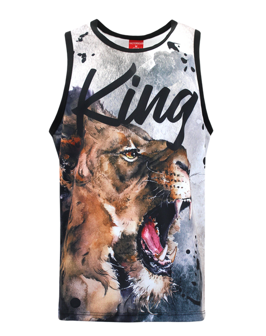 VICTORIOUS LION KING SUBLIMATION TANK TOP