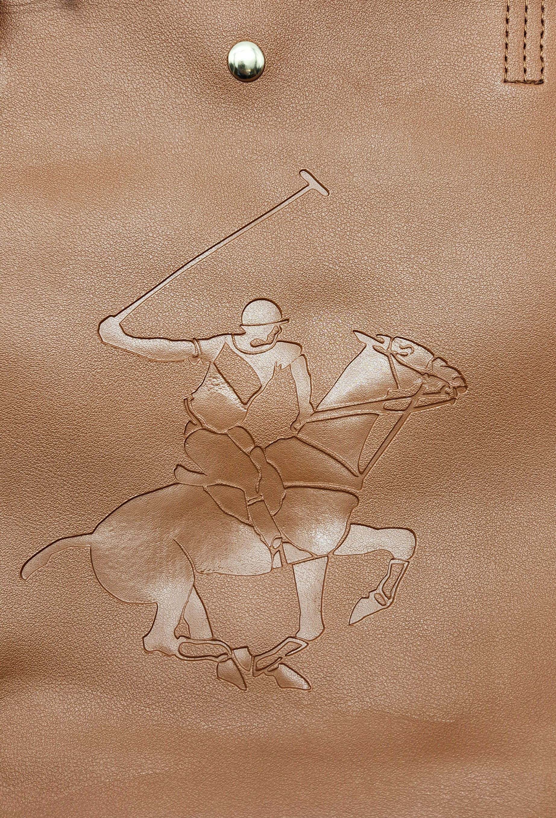 BEVERLY HILLS WOMEN'S TAN TOTE BAG