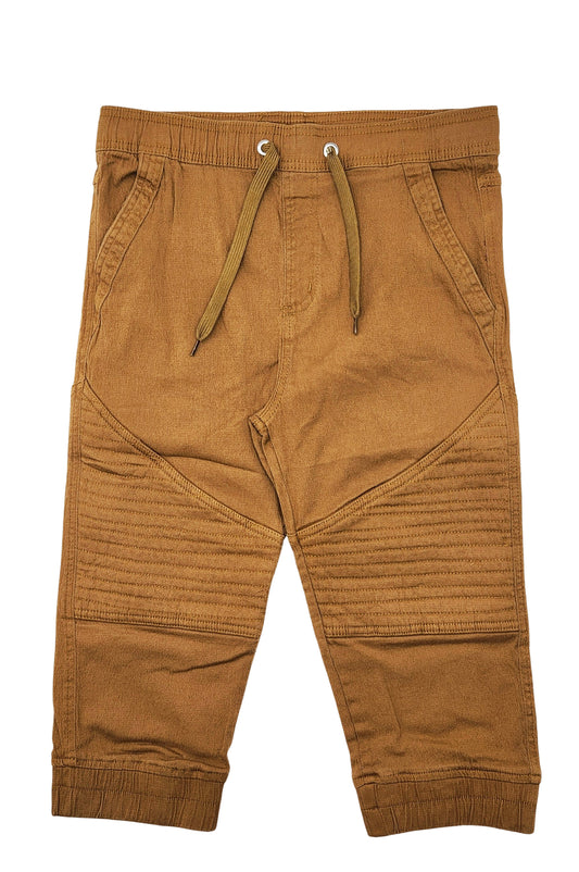 PLOREO MEN'S STRETCH BIKER SHORTS (BEIGE)