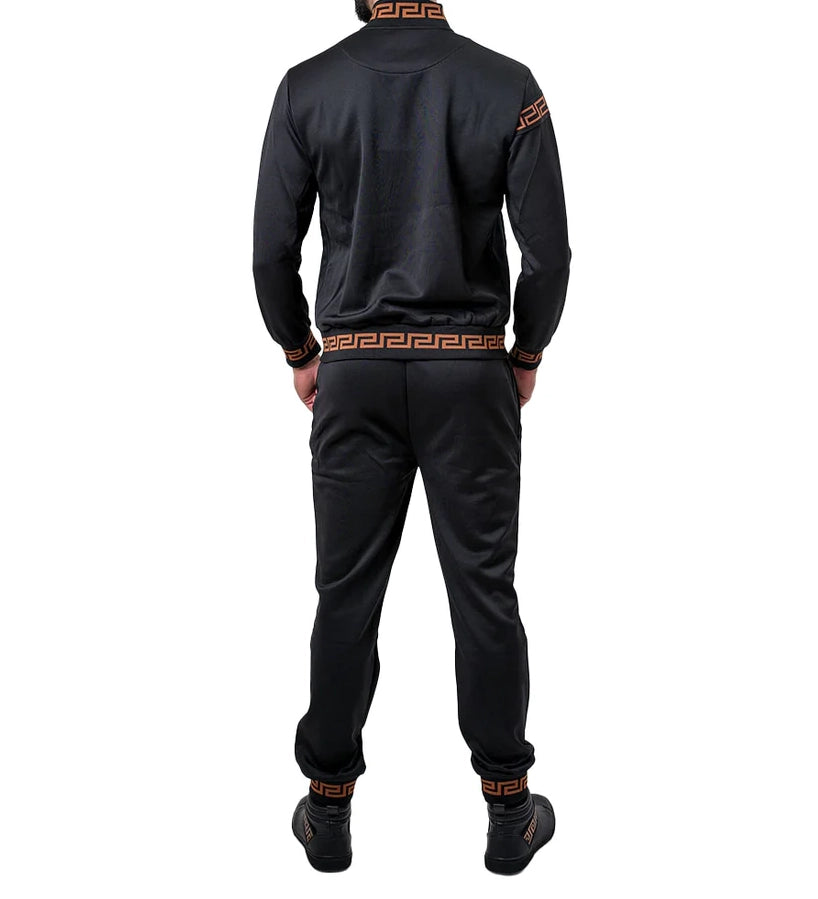 MODERNO 2-PIECE FANCY TRACKSET (BLACK MJSE-2202)