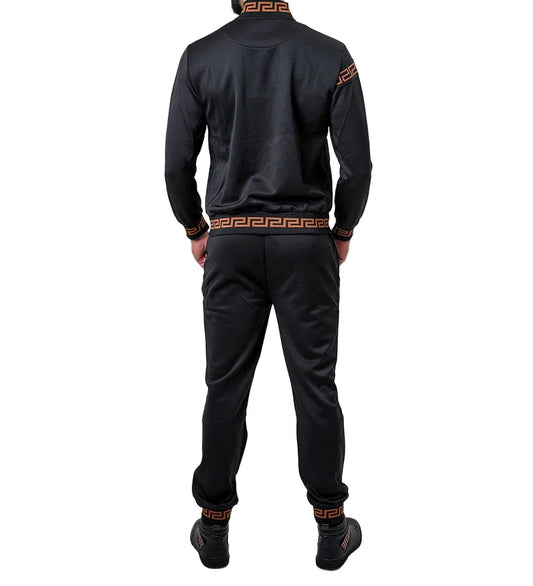 MODERNO 2-PIECE FANCY TRACKSET (BLACK MJSE-2202)