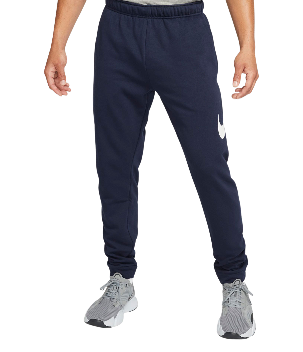 NIKE MEN S DRI FIT TAPERED TRAINING PANTS NAVY