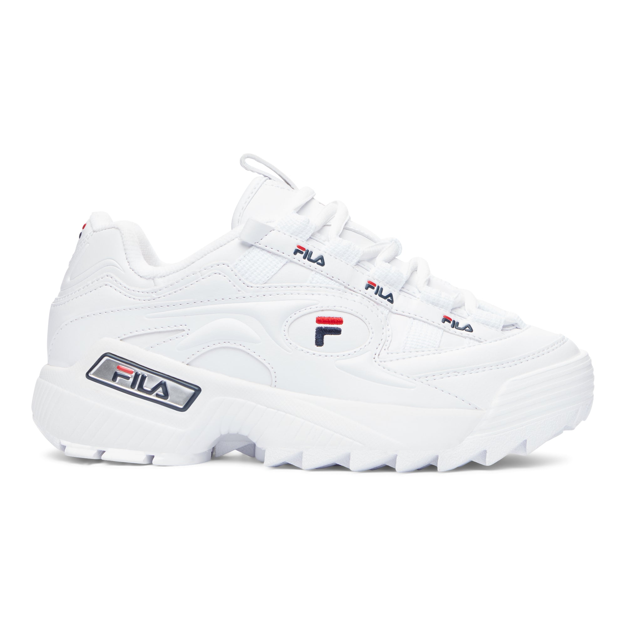 FILA D-FORMATION KIDS SHOE (Available in Black, White and Pink) WHITE
