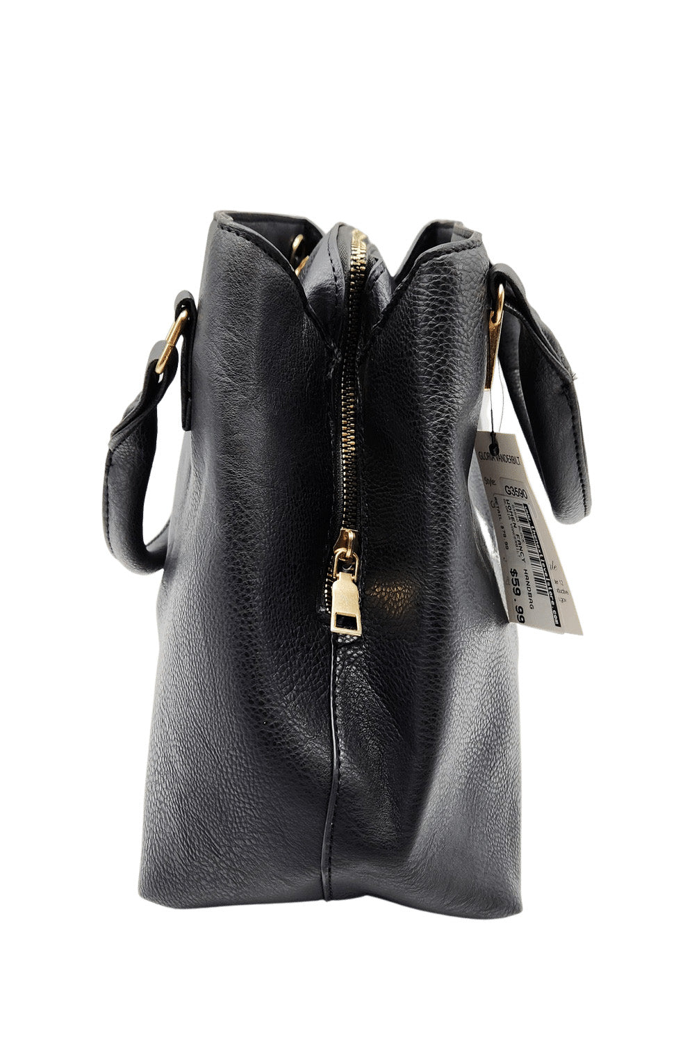 GLORIA VANDERBILT WOMEN'S BLACK FANCY HAND BAG