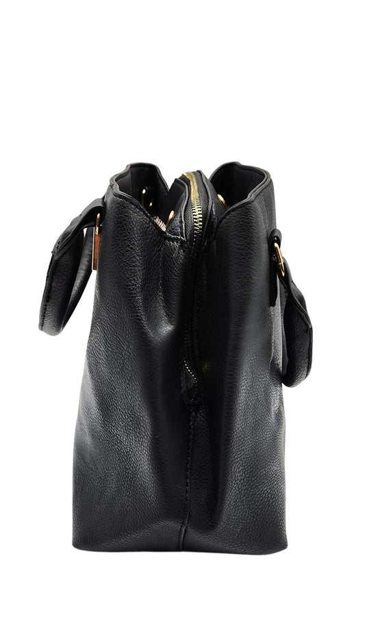 GLORIA VANDERBILT WOMEN'S BLACK FANCY HAND BAG