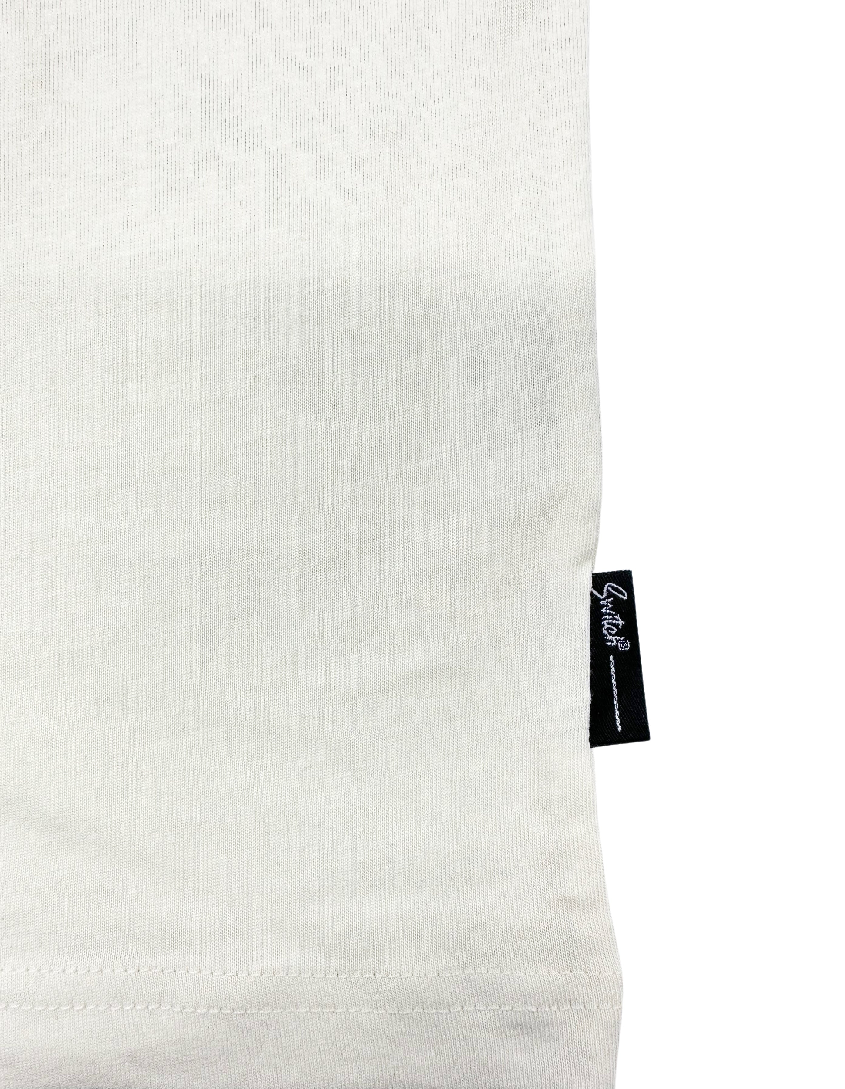 SWITCH MEN'S BEAR CHENILLE & METALLIC EMBROIDERY T-SHIRT (WHITE)