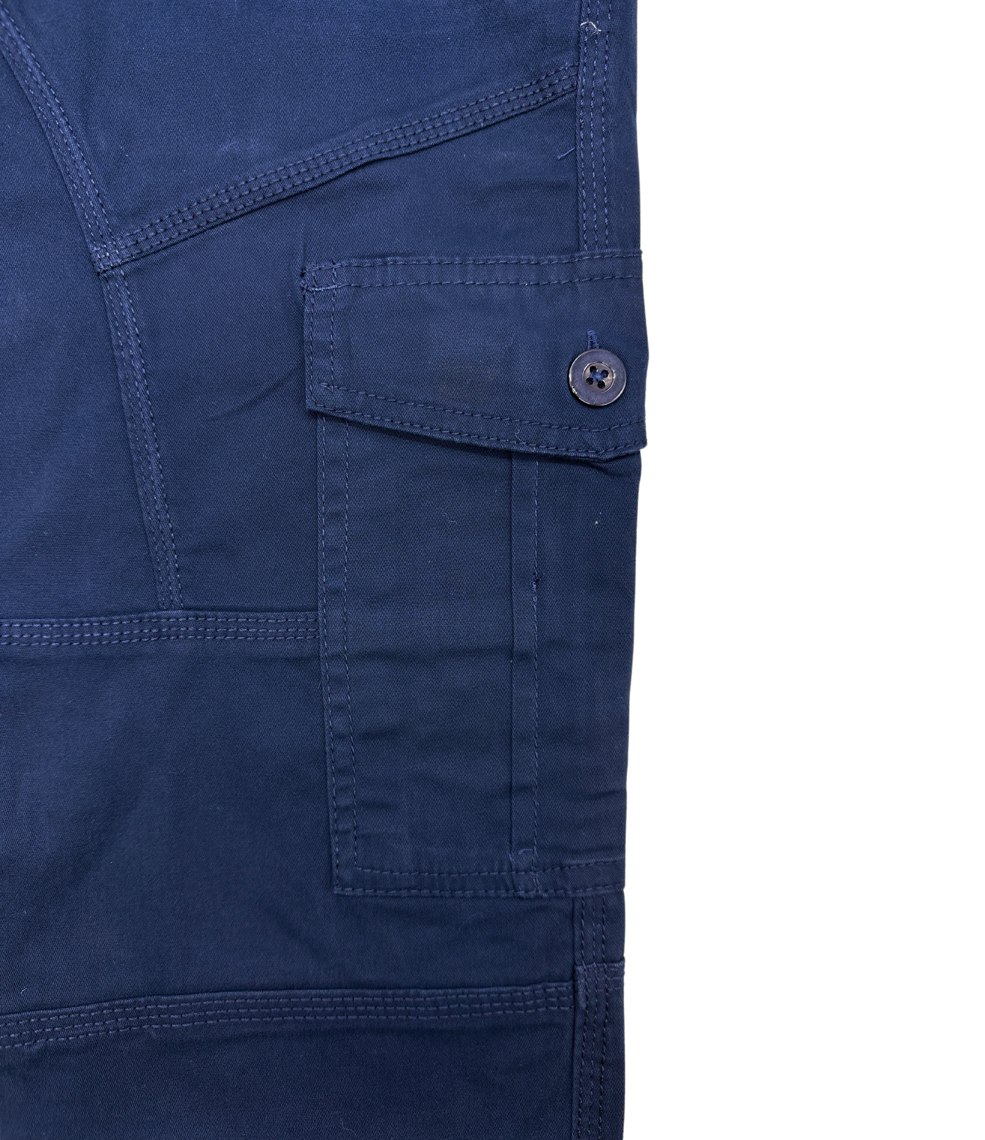 PLOREO MEN'S TWILL SPANDEX CARGO JOGGER (NAVY)