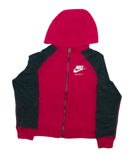 NIKE GYM VINTAGE FZ KIDS ZIPPER (4-7 YEARS) (Available in Light and Dark Pink) DPINK