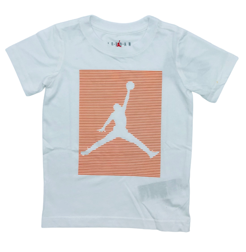 JORDAN HIGH RISE KIDS TEE (4-7 YEARS) (Available in White and Navy) WHITE