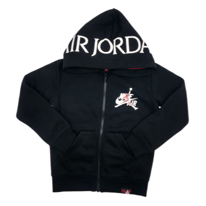 JORDAN KIDS CLASSIC HOODIE ( 4 - 7 YEARS) (Available in Red and Black) BLACK